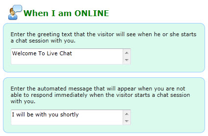 Enter live chat